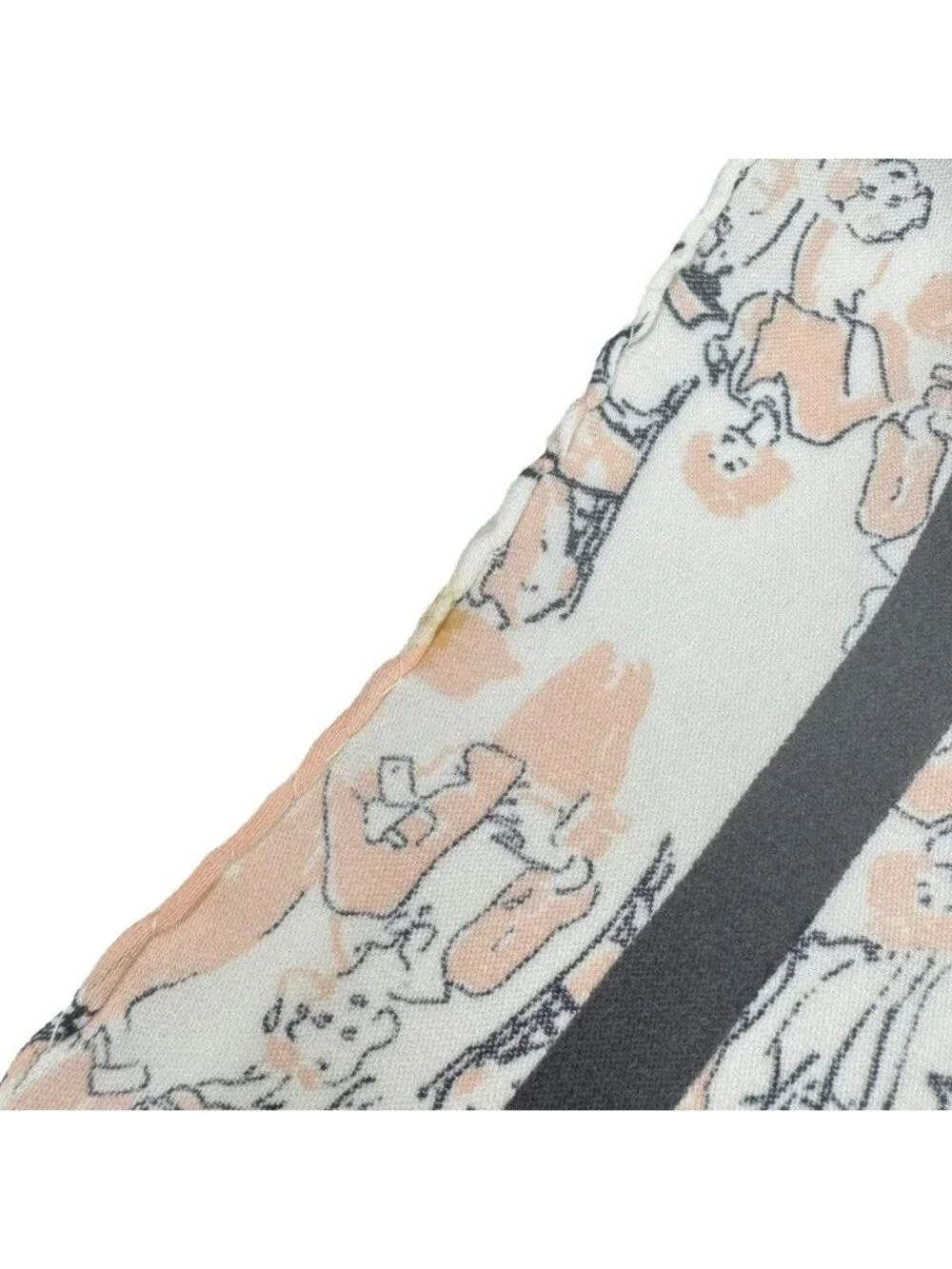 Chanel Graphic Print Scarf Pink